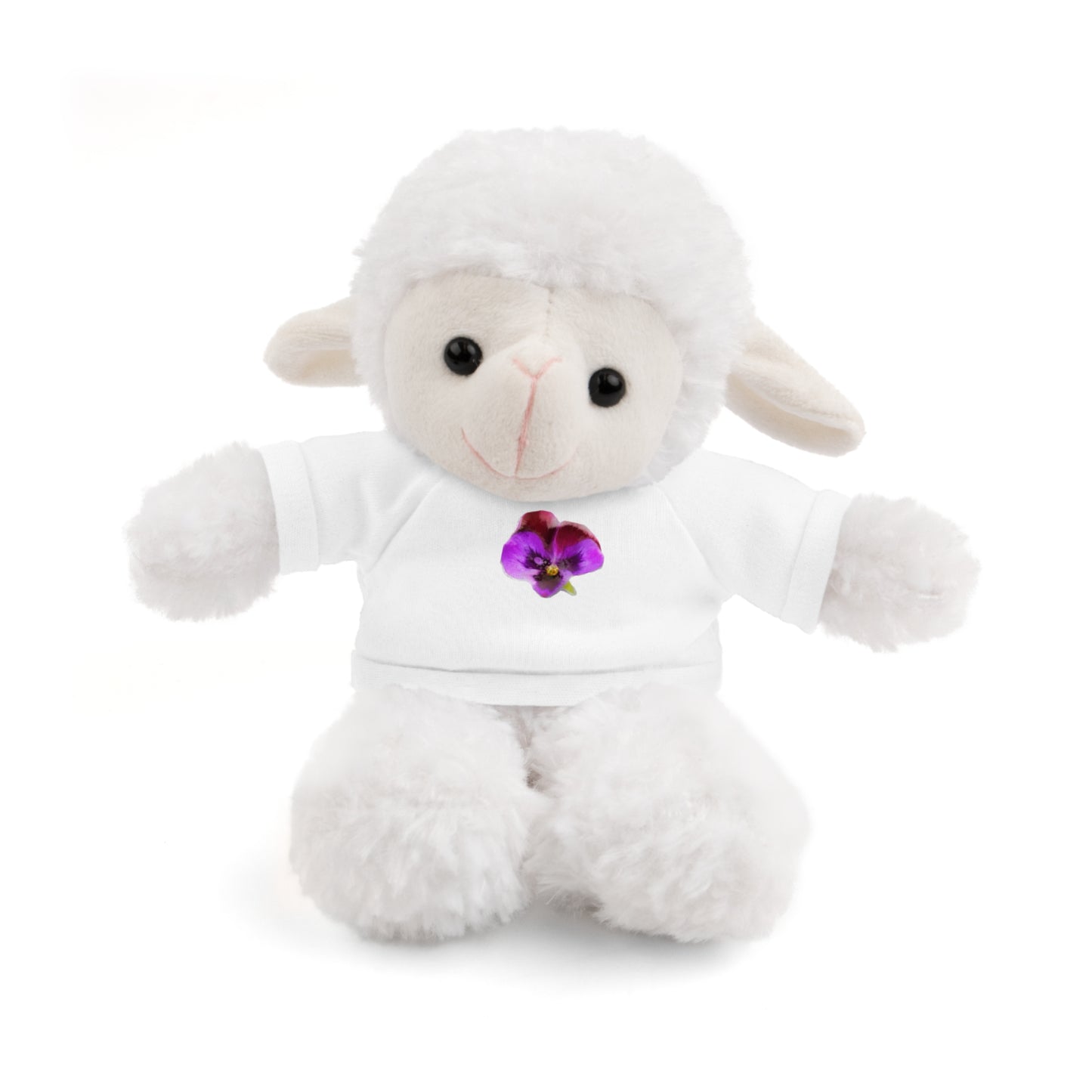 Calendar MONTH 02 February Flower “Violet” Tee shirt detail on Animal of choice (5) to choose from - Perfect Gift for Babies and Toddlers