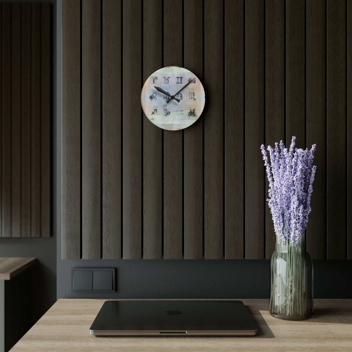 Wall Clock (12 Zodiac Signs)