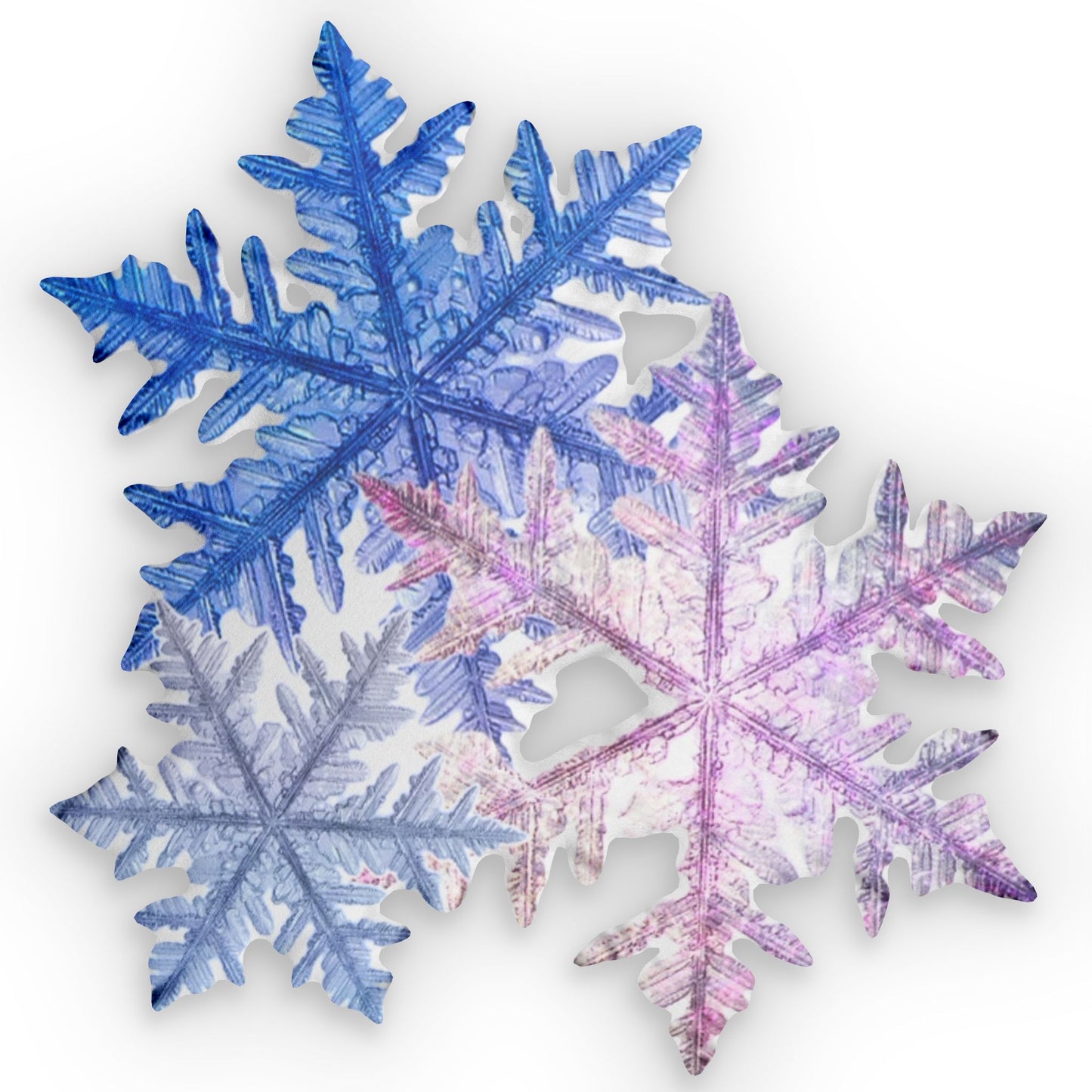 Winter WonderLand SnowFlakes Design Shaped Pillow