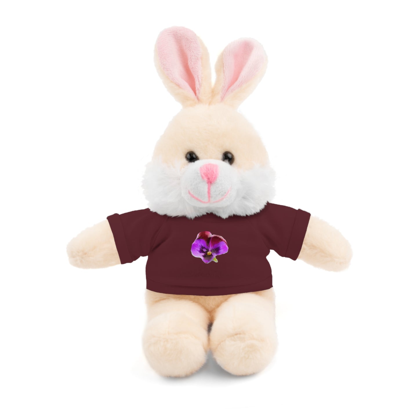 Calendar MONTH 02 February Flower “Violet” Tee shirt detail on Animal of choice (5) to choose from - Perfect Gift for Babies and Toddlers