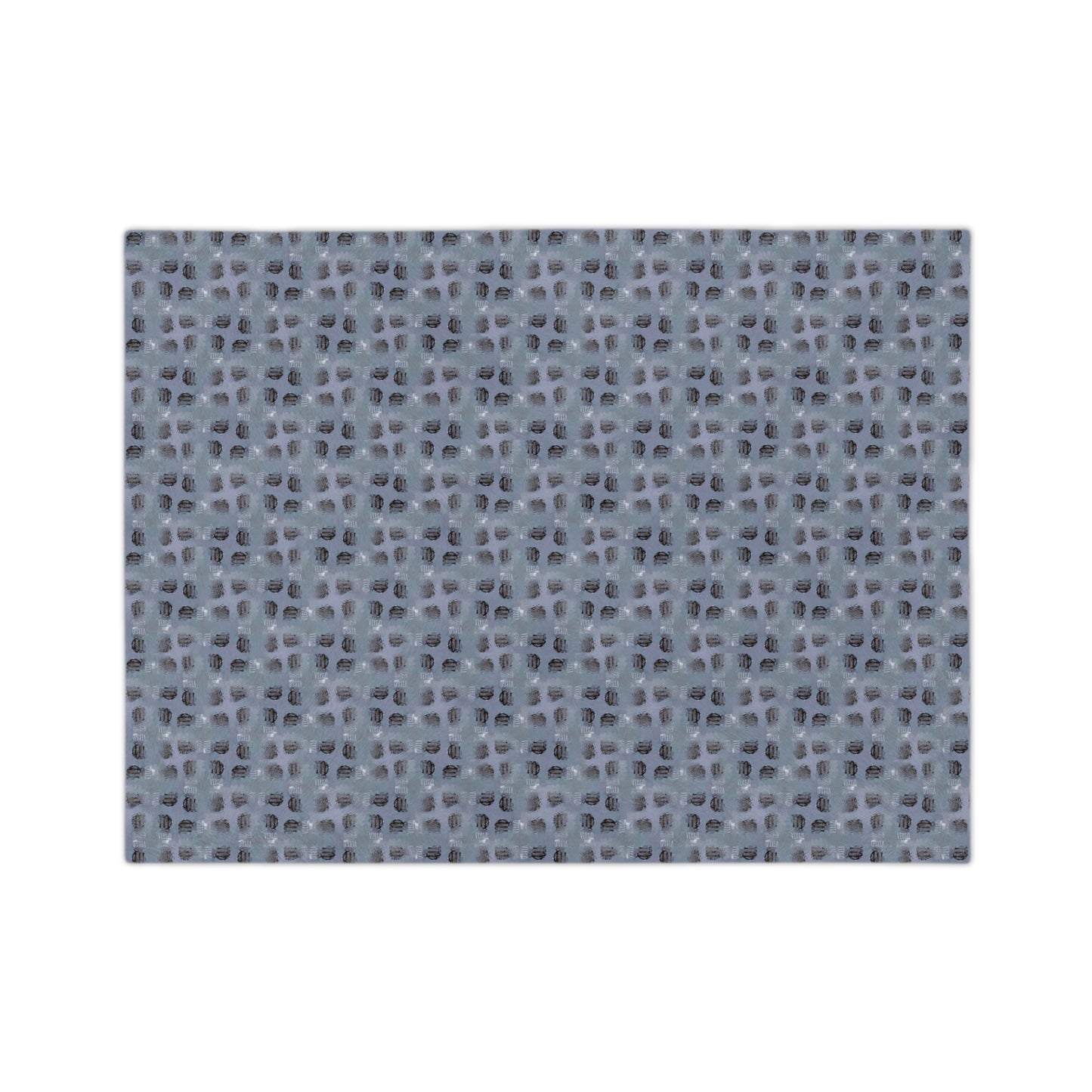 VIRGO Glyph Print Minky Velveteen Blanket