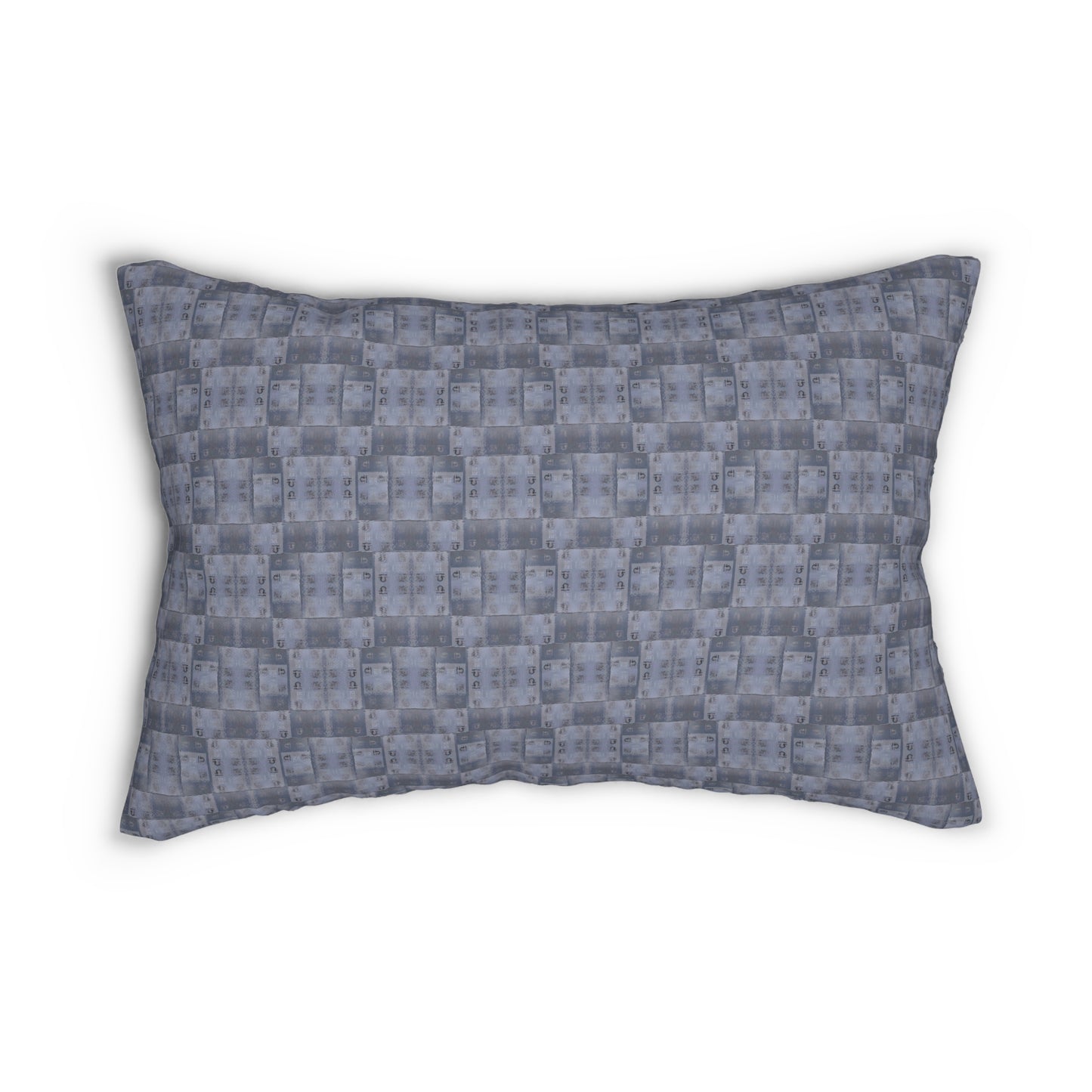 Libra Glyph Print Lumbar Pillow