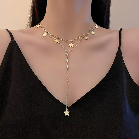 ZZZ Tassel net red collarbone chain