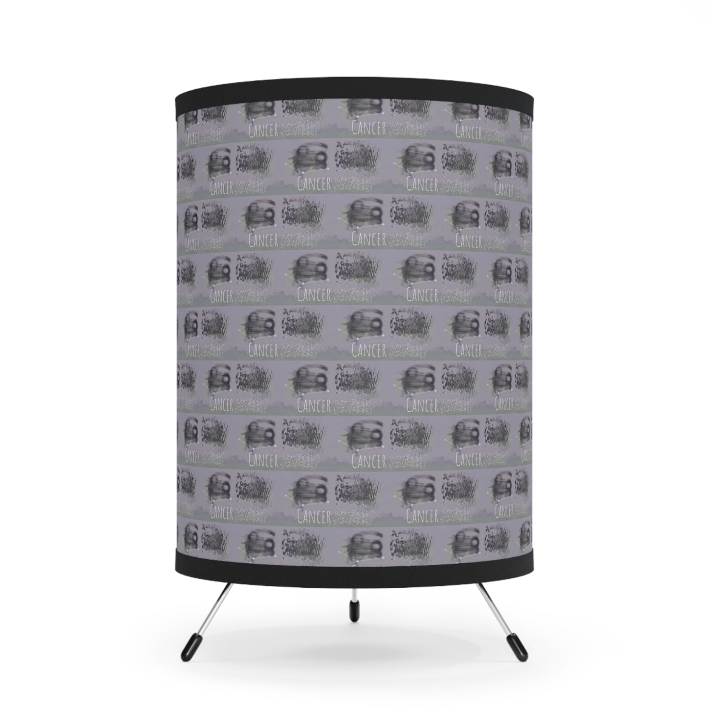 CANCER Glyph Print Lamp TriPod with High-Res Printed Shade (Cancer)