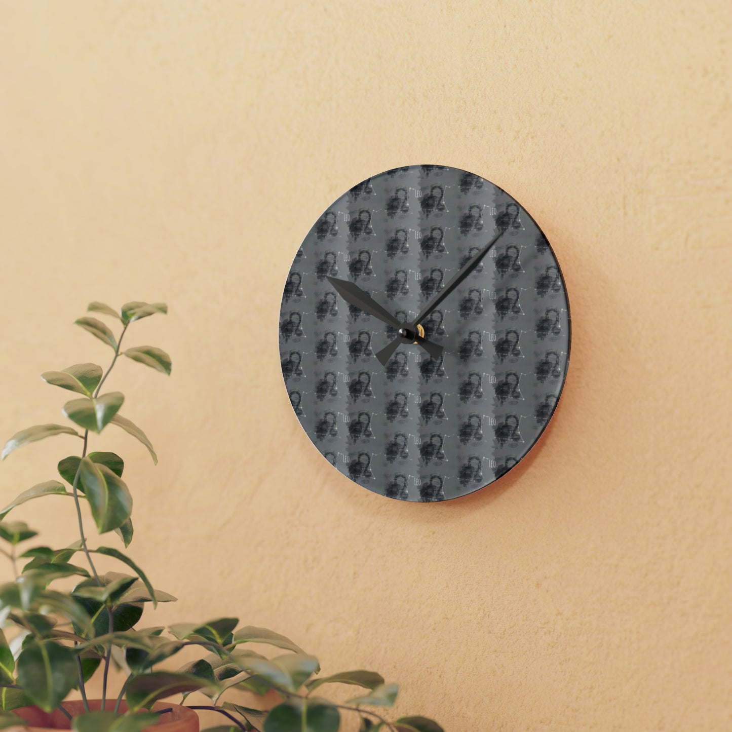 LEO Glyph Print Wall Clock (Leo)