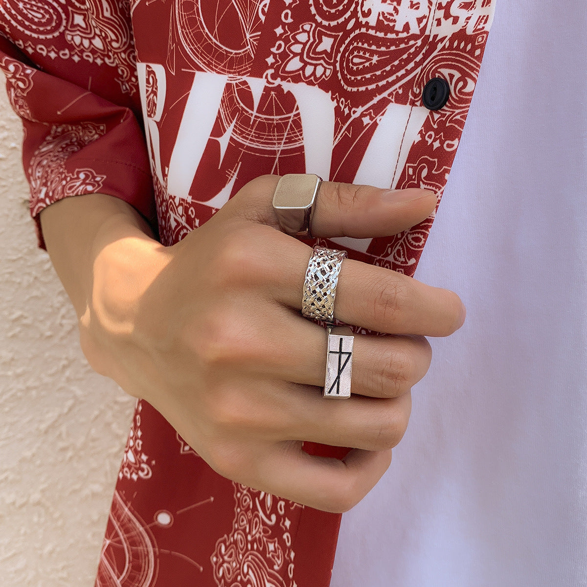 Men's Jewelry Exquisite street hip-hop style all-match ring