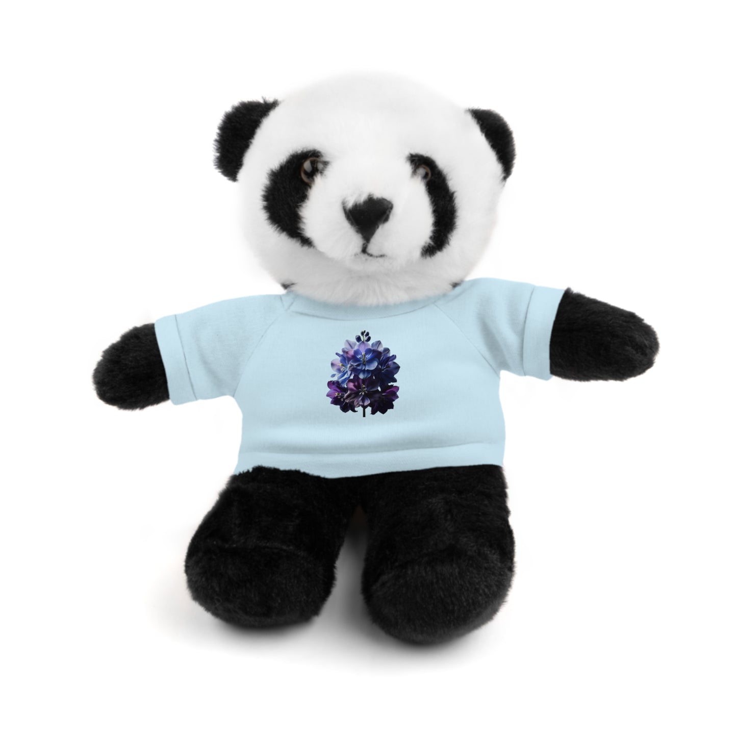 Calendar MONTH 07 July Flower “Larkspur” Tee shirt detail on Animal of choice (5) to choose from - Perfect Gift for Babies and Toddlers