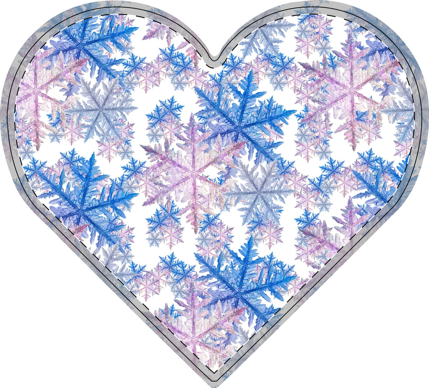 Winter WonderLand Design Collection SnowFlake Design Free-Standing Wooden Decor