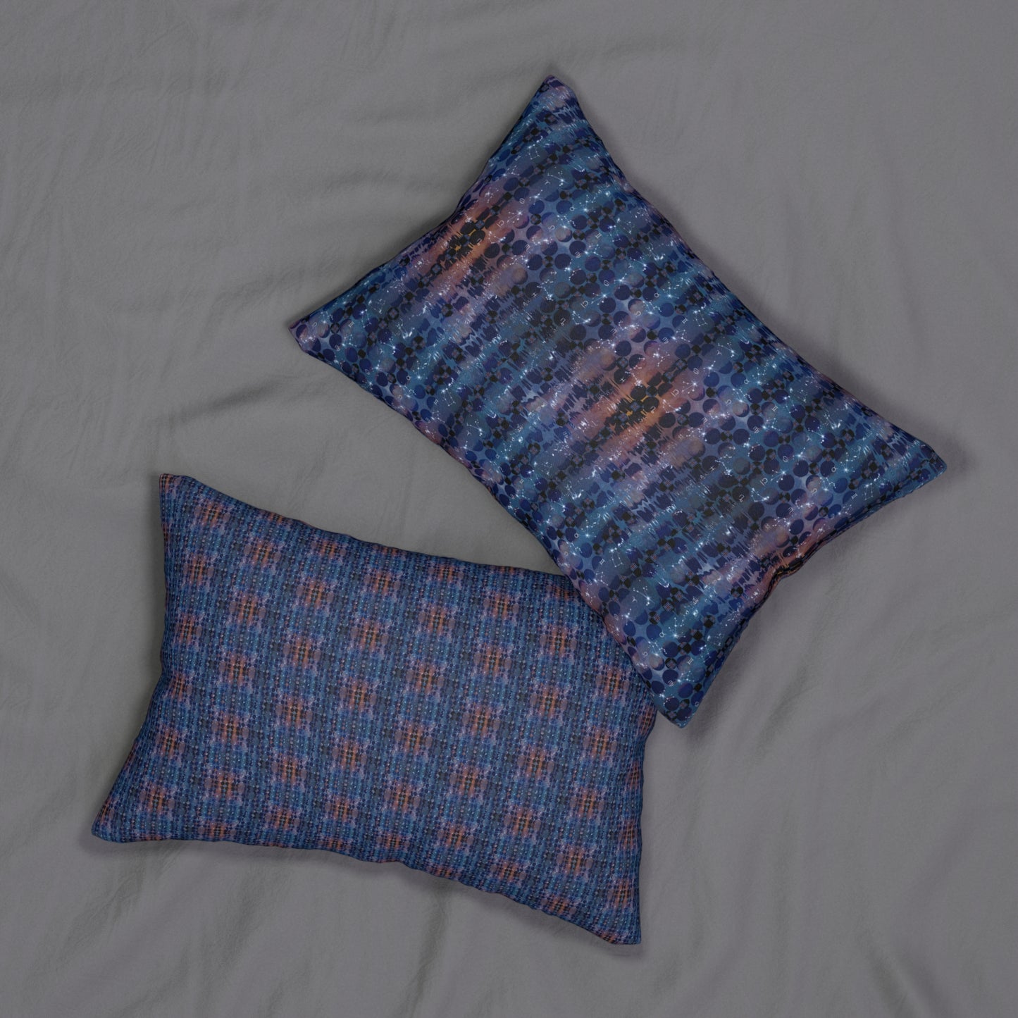 XYZodiacs 12 Zodiac Signs Glyph & Constellations Print Lumbar Pillow