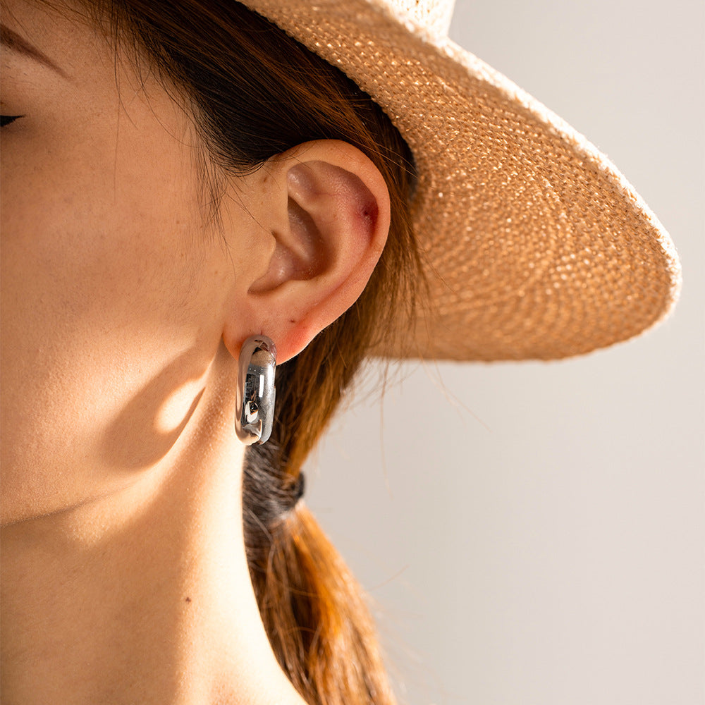 ZZZ XYZodiacs Jewelry High Quality Hoop Earrings (18K Gold)
