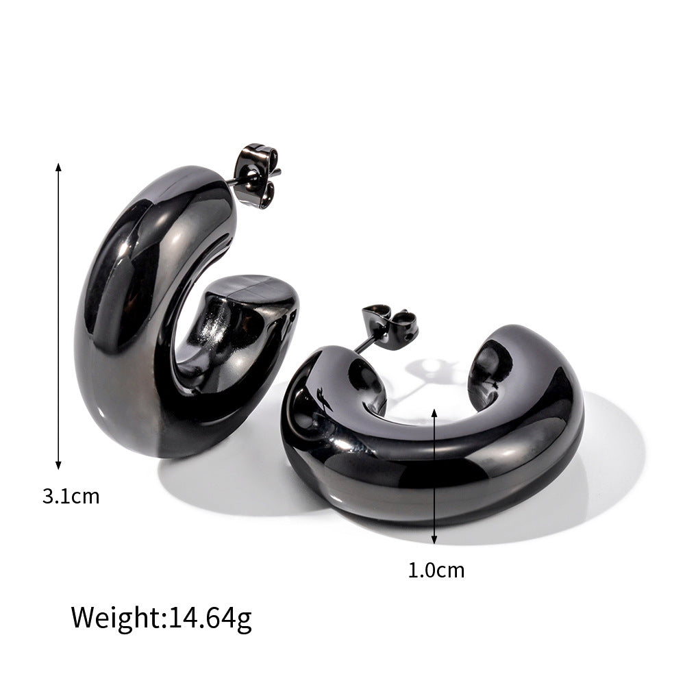 ZZZ XYZodiacs Jewelry High Quality Hoop Earrings (18K Gold)