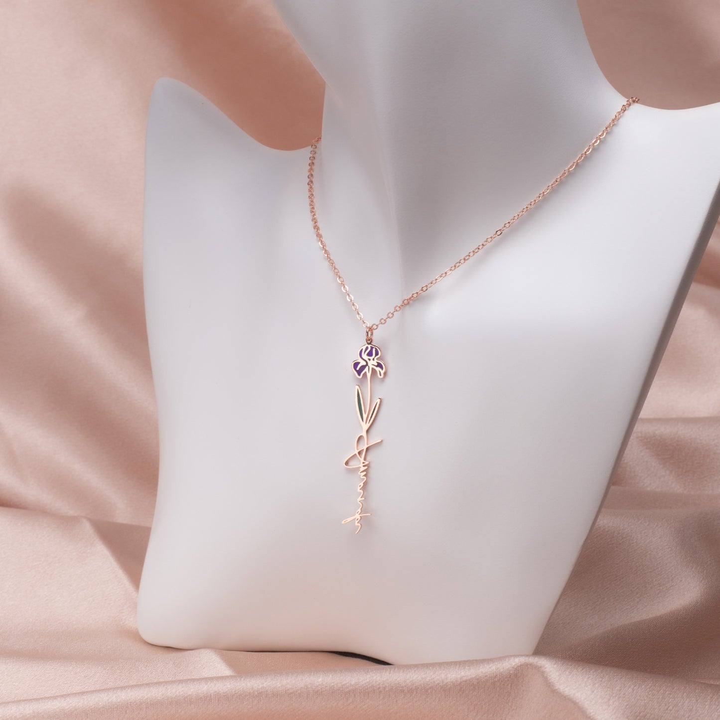 XYZodiacs Jewelry 12 Month Dainty Flower Jewelry- (Pick your Birth Month) Stainless Steel
