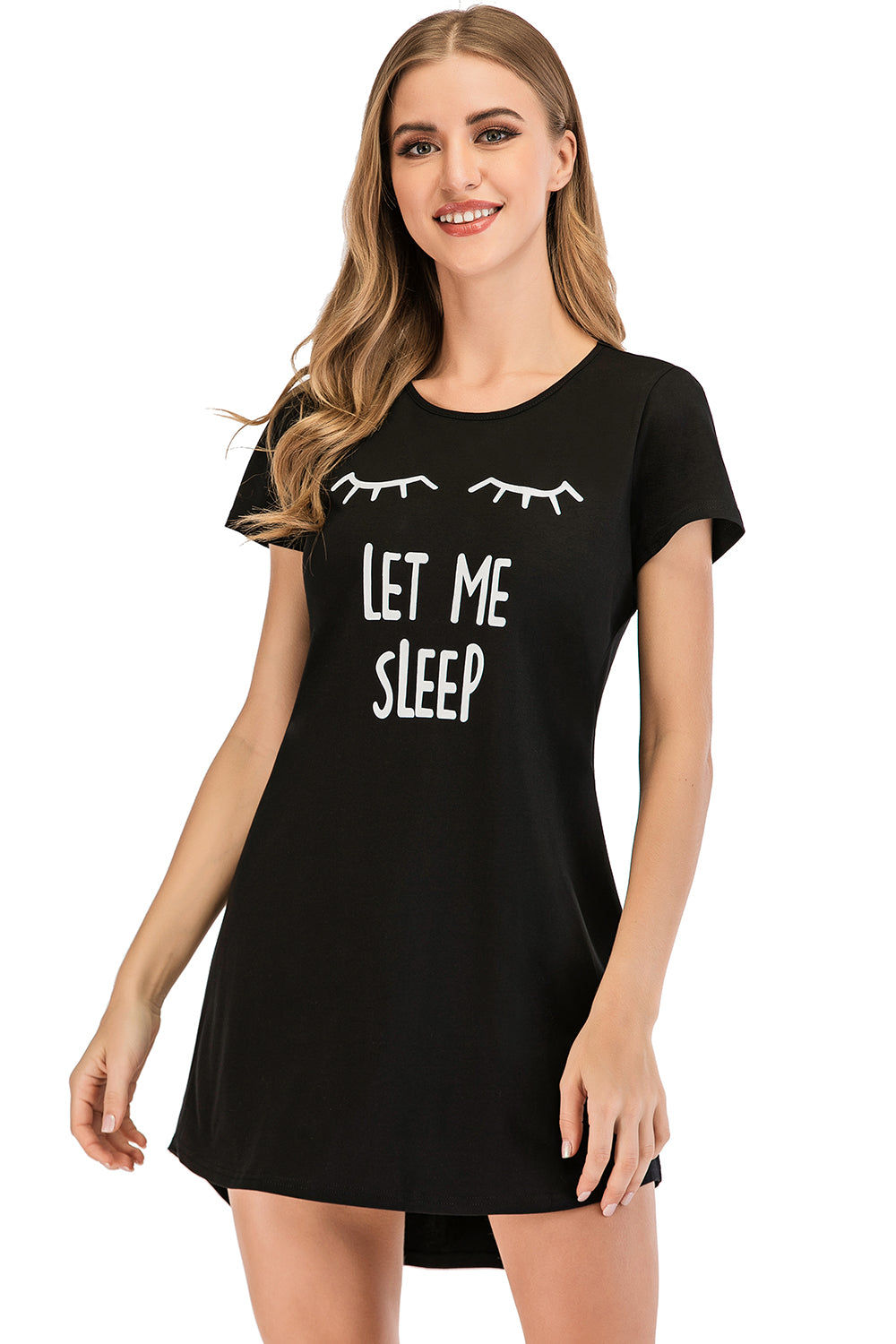 Women's Lounge Dress Graphic Round Neck Short Sleeve Dress