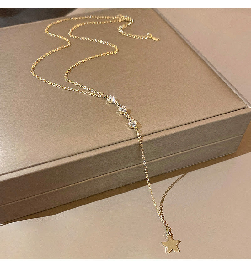 ZZZ Tassel net red collarbone chain