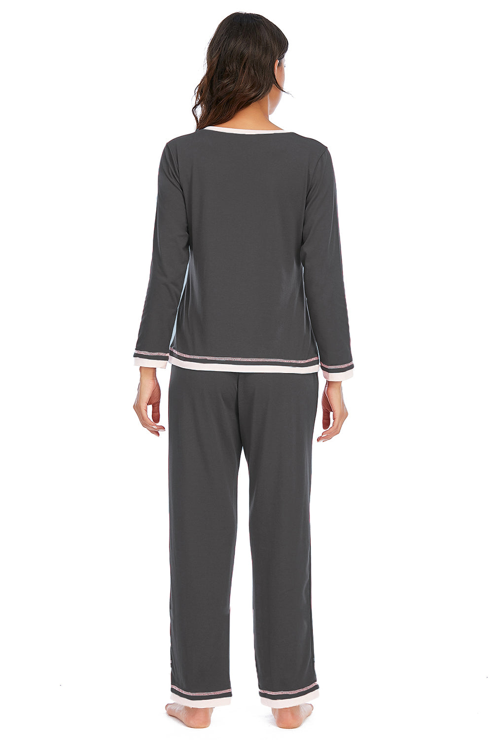 Women's Lounge Pick V-Neck Top and Pants COTTON BLEND Lounge Set