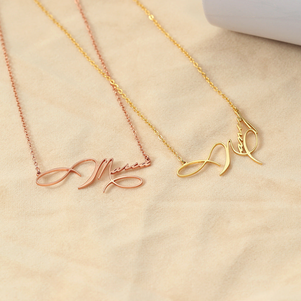 ZZZ Women's Jewelry Customizable Name | Design Noble | atmosphere light luxury wind necklace