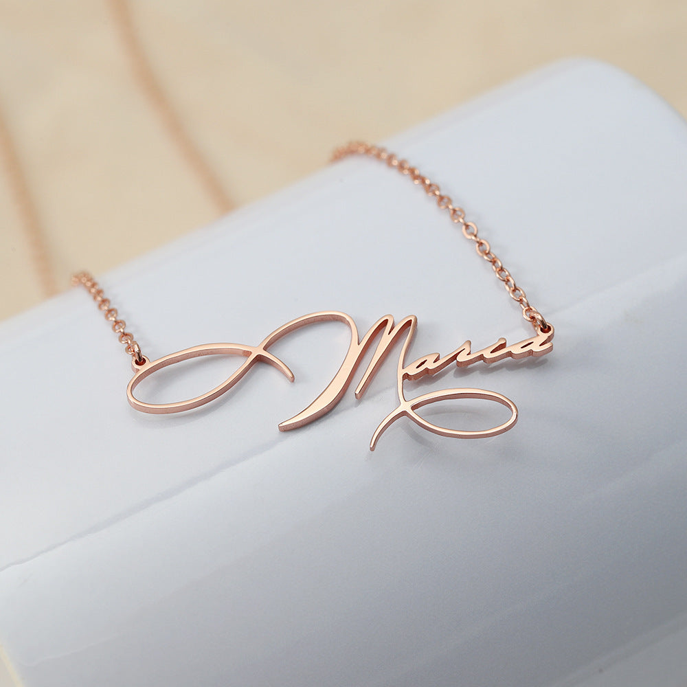 ZZZ Women's Jewelry Customizable Name | Design Noble | atmosphere light luxury wind necklace