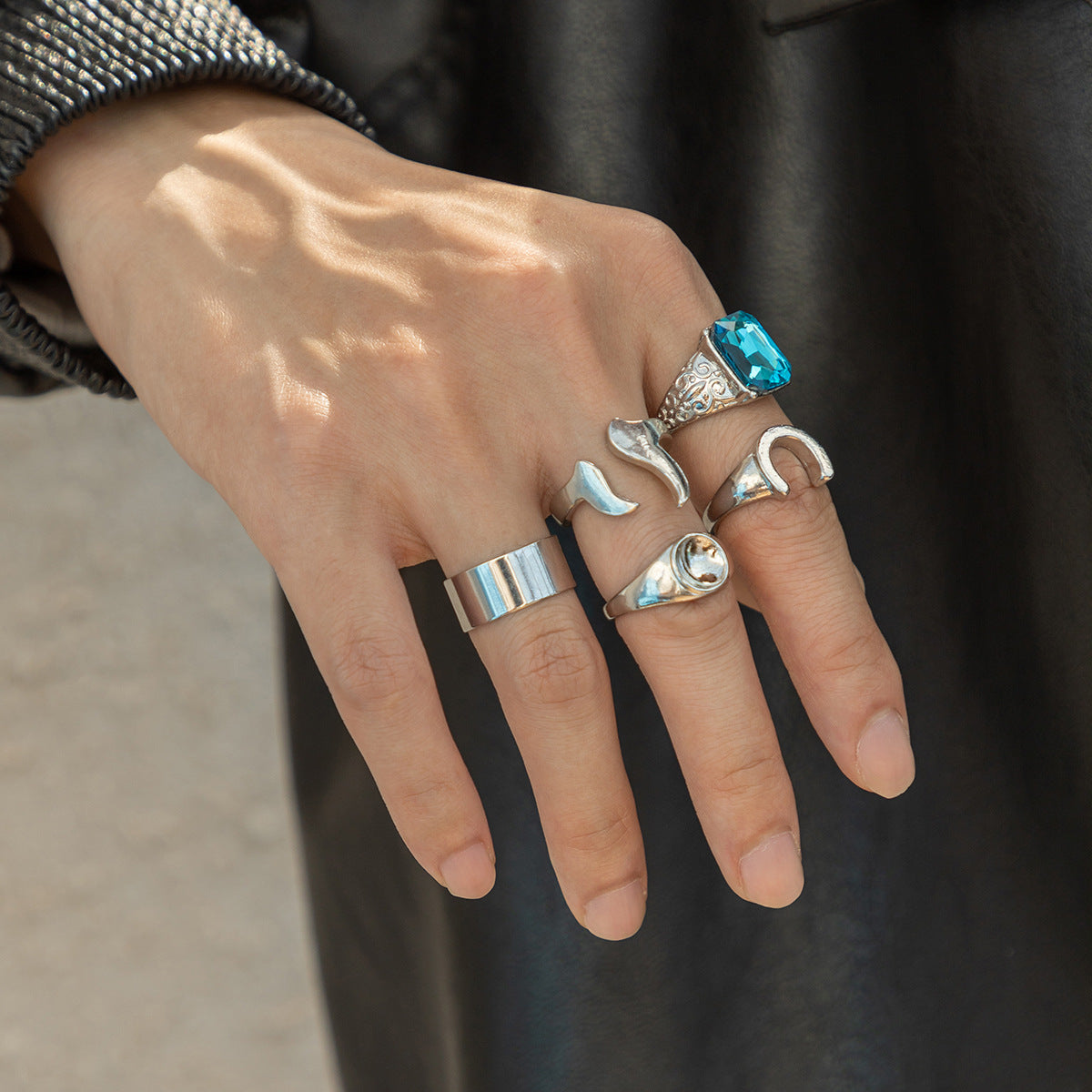 Men's Jewelry Gem Vintage Style  Men Rings