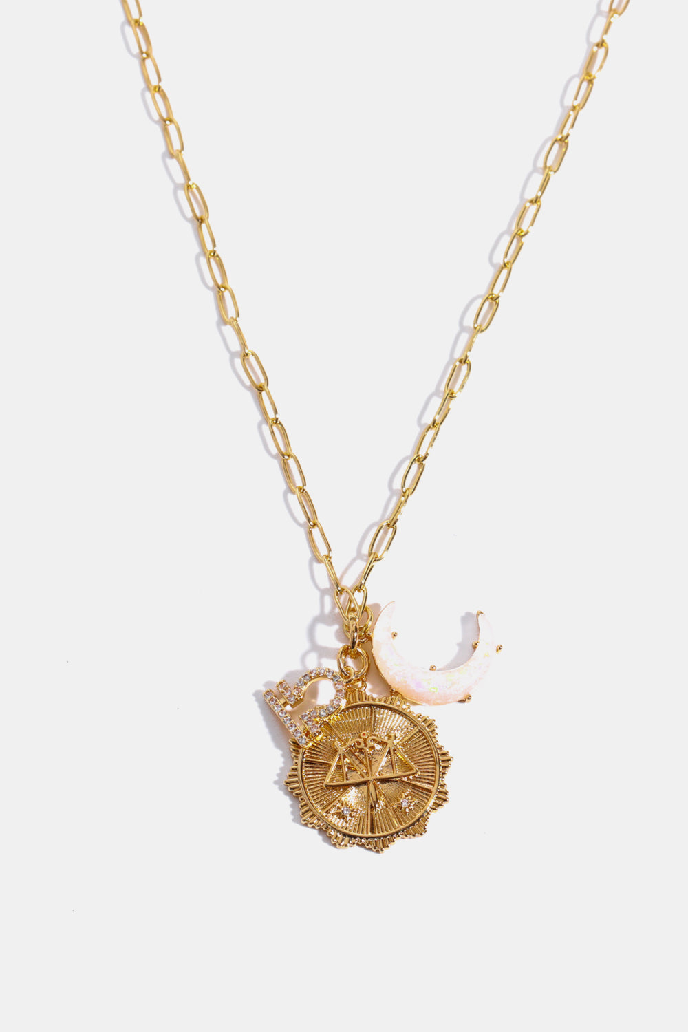 Zodiacs 12 ZODIAC SIGNS (Pick your Horoscope) Copper Necklace Constellation and Moon Pendant Copper Necklace