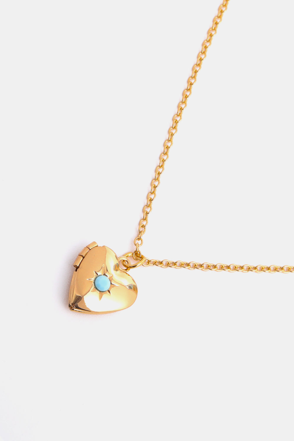 Z12 Birthstone (Pick your Month) 14 K Gold Plated Zircon Heart Shape Pendant Necklace