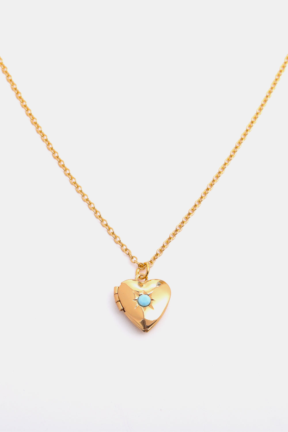 Z12 Birthstone (Pick your Month) 14 K Gold Plated Zircon Heart Shape Pendant Necklace