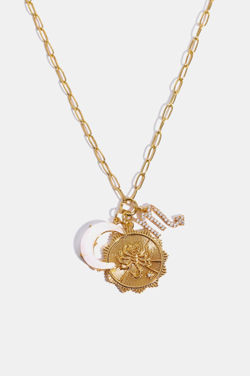 Zodiacs 12 ZODIAC SIGNS (Pick your Horoscope) Copper Necklace Constellation and Moon Pendant Copper Necklace