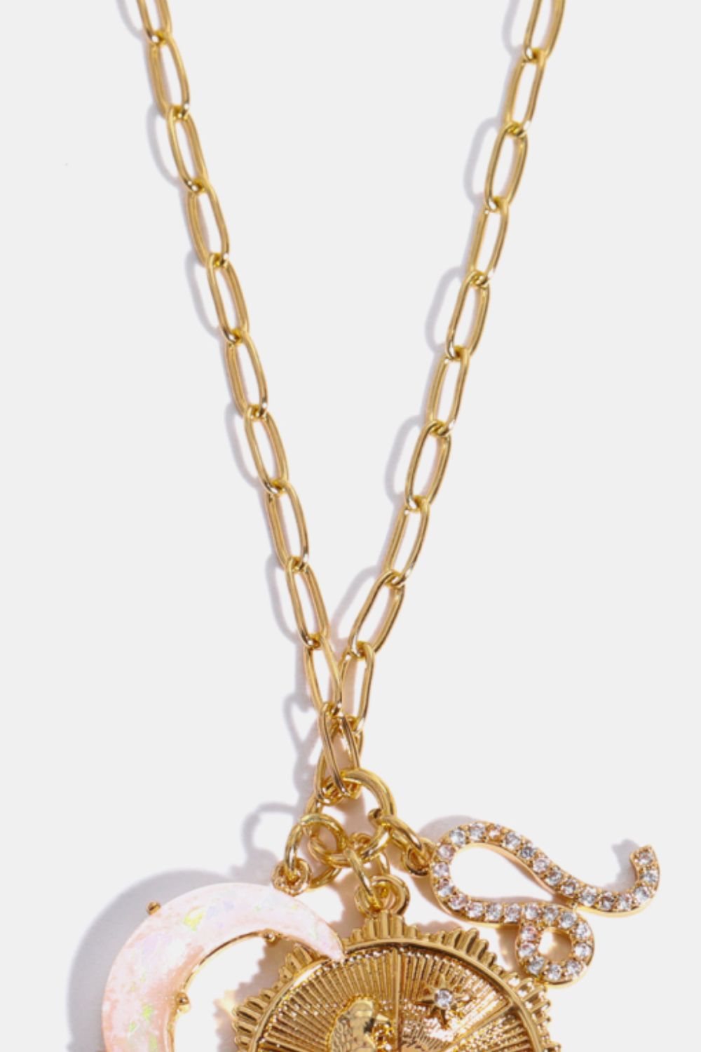 Zodiacs 12 ZODIAC SIGNS (Pick your Horoscope) Copper Necklace Constellation and Moon Pendant Copper Necklace