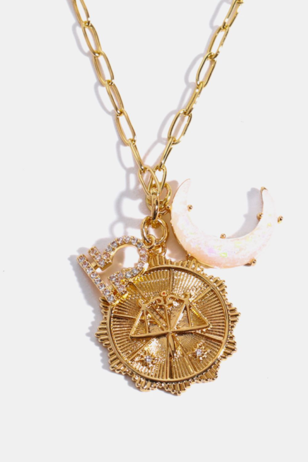 Zodiacs 12 ZODIAC SIGNS (Pick your Horoscope) Copper Necklace Constellation and Moon Pendant Copper Necklace