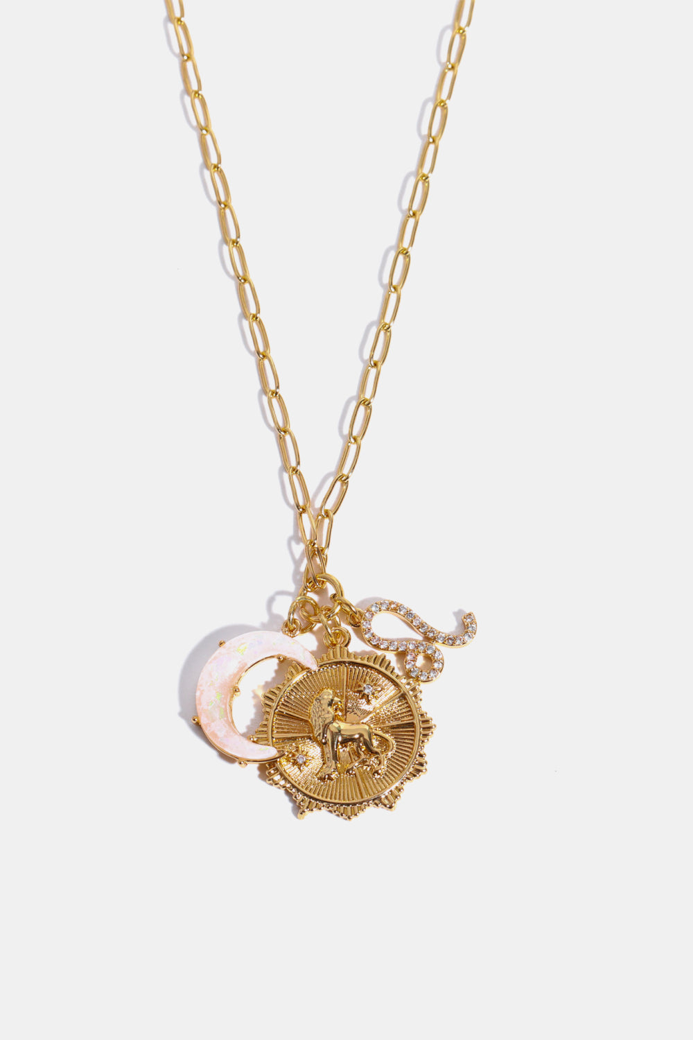 Zodiacs 12 ZODIAC SIGNS (Pick your Horoscope) Copper Necklace Constellation and Moon Pendant Copper Necklace